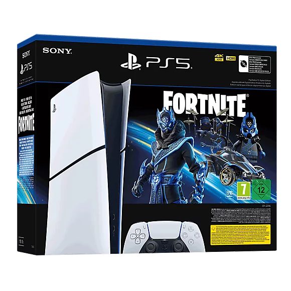 Pack PlayStation®5 Digital Edition Slim – Fortnite® Cobalt Star